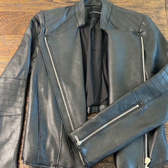 Women’s Faux Leather Jacket (0070) - Picture 2 of 4